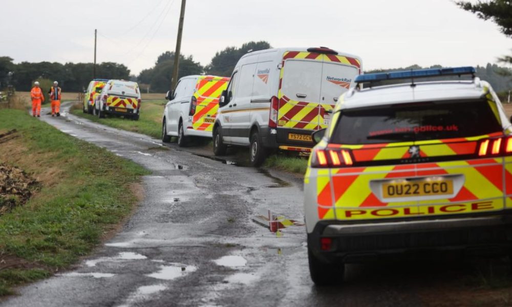 Man dead after train strikes van in Burscough