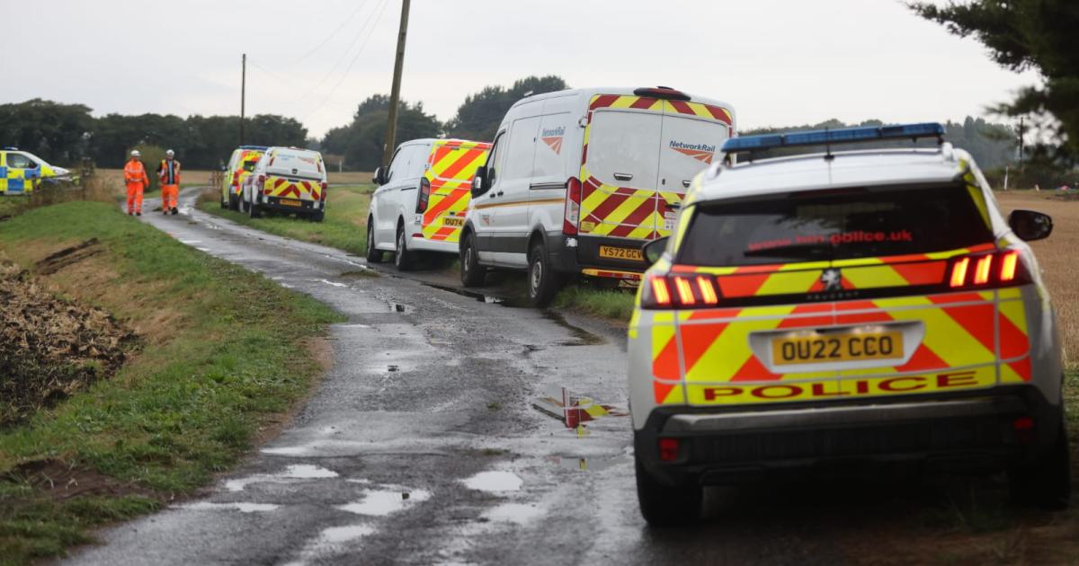 Man dead after train strikes van in Burscough