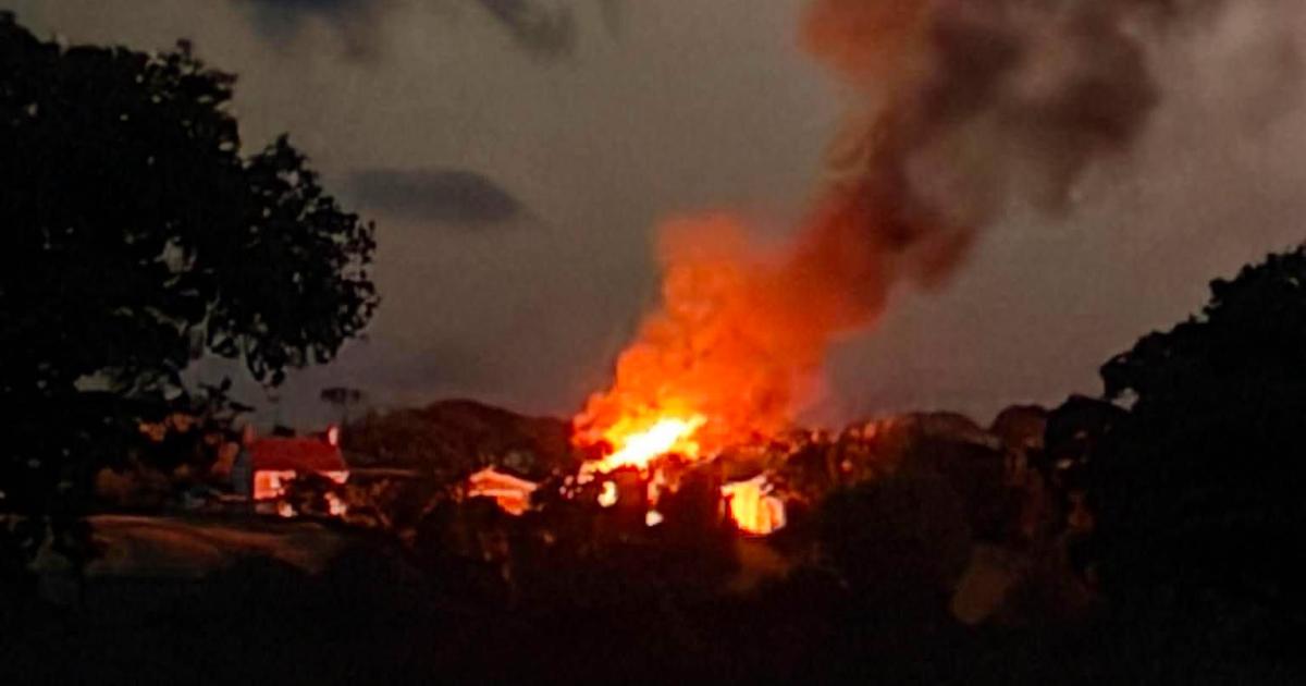 Property on fire in Great Habton following thunderstorm