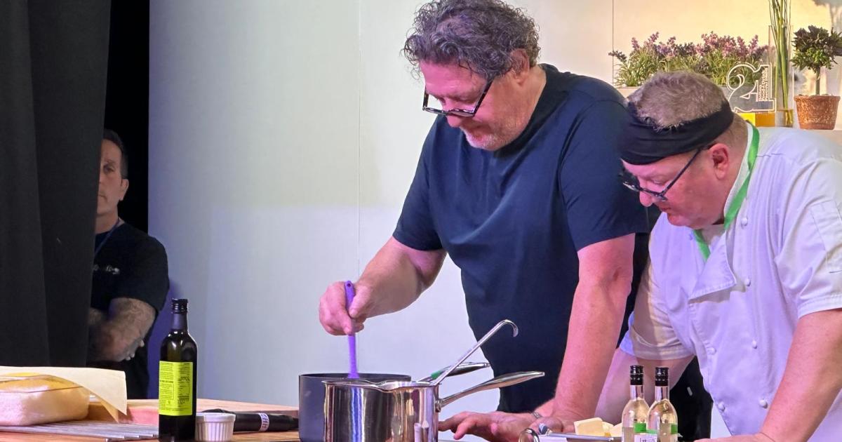 Marco Pierre White final demo at Food and Drink Festival