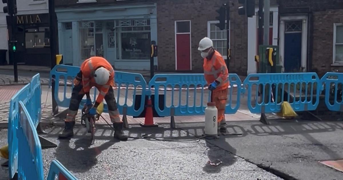 Yorkshire Water begins repair work on Fishergate in York