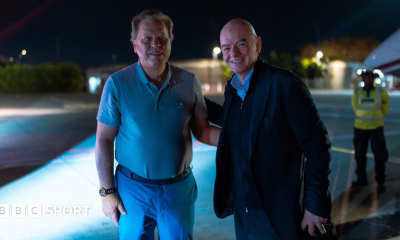 Fifa president Gianni Infantino with Colombian Football Federation president Ramon Jesurun