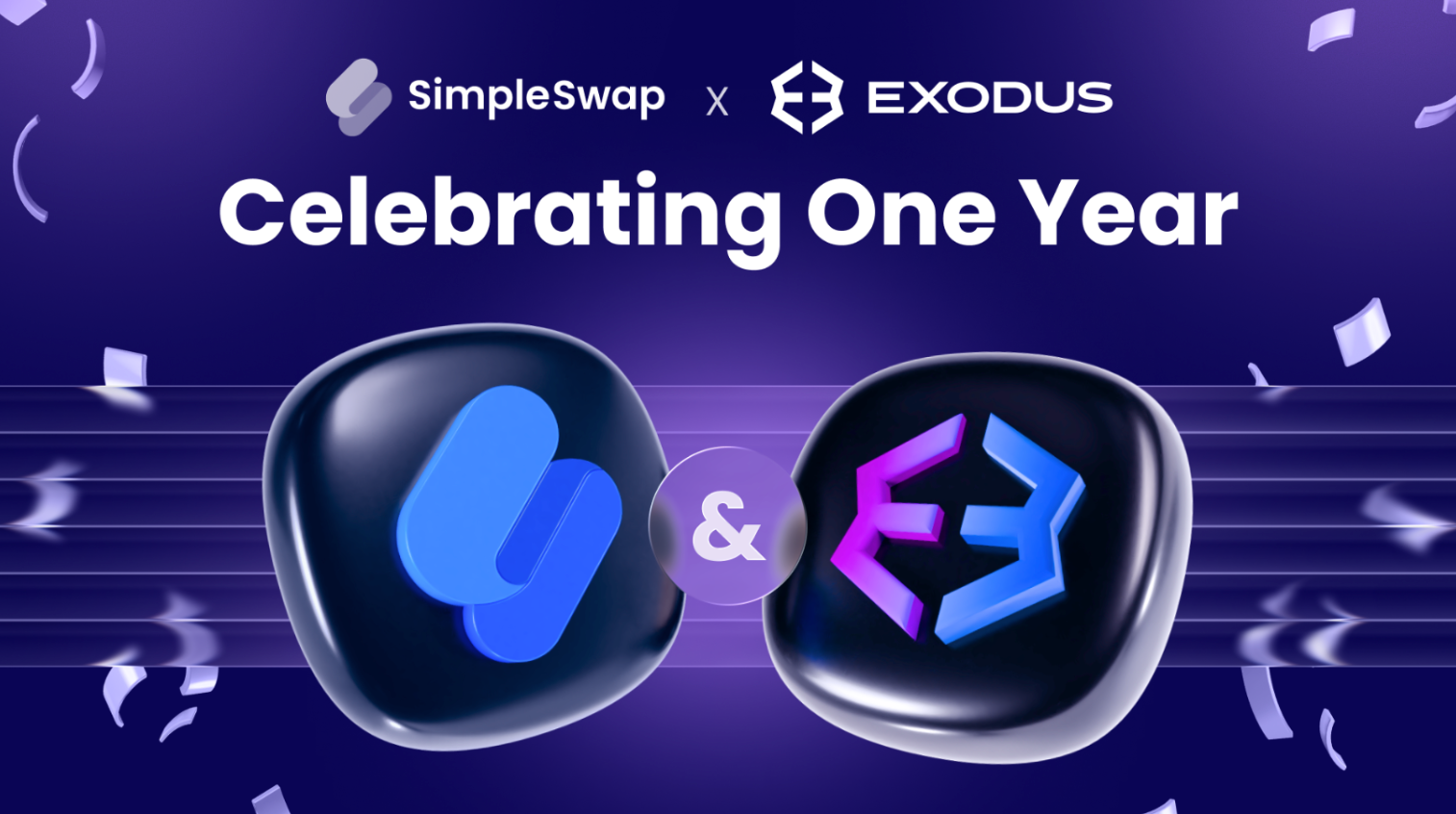 SimpleSwap Marks a Year Inside Exodus Wallet, Ships Five Partner Updates WithNo Integration Changes