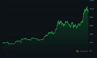 A snap shot of Bitcoin's price action from the start of 2023 -- at around $16,000 to the end of 2024 where it tipped over $100,000