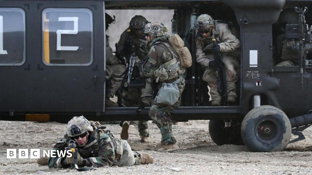 US soldiers from the 2nd Infantry Division participate in the joint Freedom Shield (FS) exercise with South Korean soldiers in Paju, South Korea, 16 March 2023.
