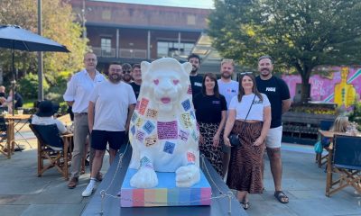 Hampshire Flag Company partners with Portsmouth Pride to sponsor Pride of Portsmouth lion sculpture