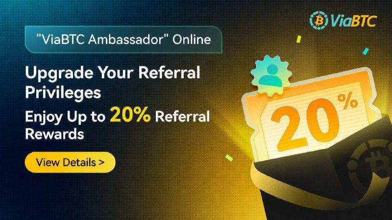 ViaBTC Extends Lifetime Referral Commissions to Miners Through Its Ambassador Program