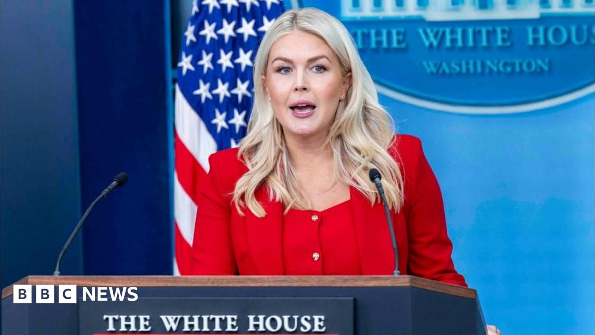 White House Press Secretary Karoline Leavitt speaks during a press briefing in the James S. Brady Press Briefing Room at the White House in Washington, D.C., United States, on 23 July 2026