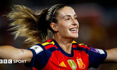 Alexia Putellas celebrating with Barcelona