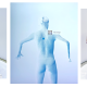 Three side by side photos from left a woman's legs wearing a skirt and flip flops, a man's legs wearing shorts and a woman wearing a white strappy top
