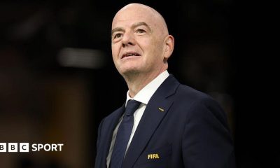 Fifa president Gianni Infantino is seen before the World Cup 2026 Group D match between Australia and Turkey