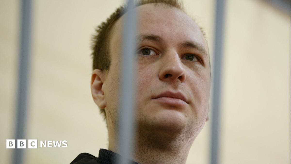 Robert Gilman in a prison in Russia in April 2026