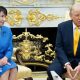 US President Donald Trump and Sanae Takaichi, Japan's prime minister, during a meeting in the Oval Office of the White House in Washington, DC, US, on Thursday, 19 March, 2026.