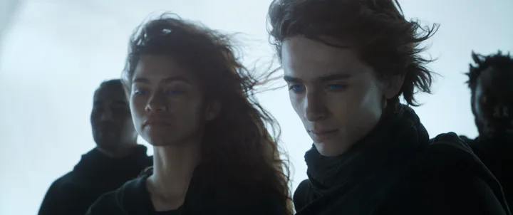 Zendaya and Timothée Chalamet as seen in the first Dune movie