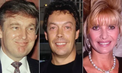From left: Donald Trump, Tim Curry and Ivana Trump in the early 1990s.