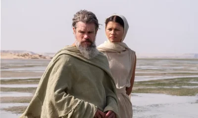 Odysseus and Athena in Nolan’s latest film.
