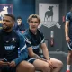 Kola Bokinni and Phil Dunster on the set of Ted Lasso's third season
