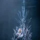 Michael Shaeffer on the Iron Throne as King Aerys Il Targaryen in the Game Of Thrones prequel play The Mad King
