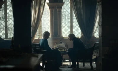 Phia Saban and Emma D'Arcy on the set of the House Of The Dragon season finale