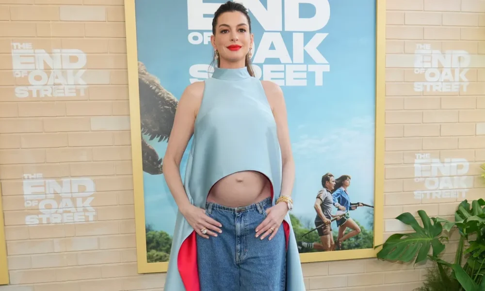 Anne Hathaway Dismisses Speculation Her Pregnancy Bump Is Fake