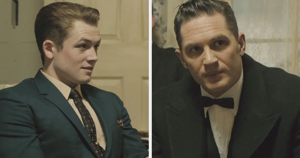 Taron Egerton And Tom Hardy Shared An Unscripted Kiss While Filming Legend