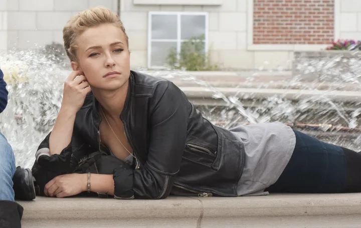 Hayden Panettiere on the set of Scream 4 in the early 2010s