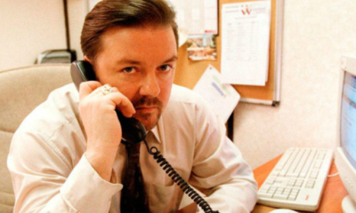 Ricky Gervais in character as David Brent in The Office