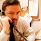 Ricky Gervais in character as David Brent in The Office