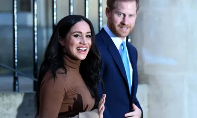 Prince Harry and Meghan on Jan. 7, 2020, in London, England. The photo was taken just one day before the two announced their decision to “step back.”