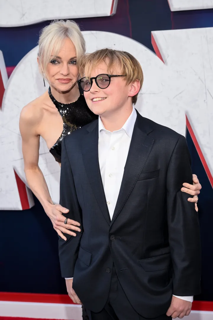 Anna Faris with her son, Jack Pratt, at the latest Scary Movie film premiere earlier this year