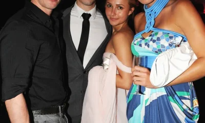 James Blunt, Justin Long, Hayden Panettiere and Diana Jenkins in Cannes in 2009