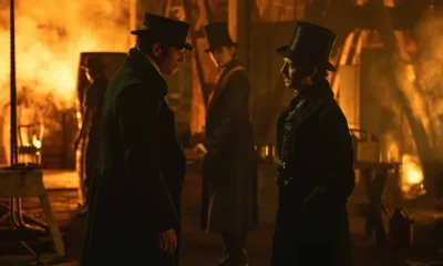 James Norton, Louis Partridge and Anthony Boyle in House Of Guinness