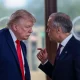 Donald Trump and Mark Carney at the G7 summit in June.
