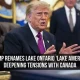 Trump Wants To Rename Lake Ontario 'Lake America'
