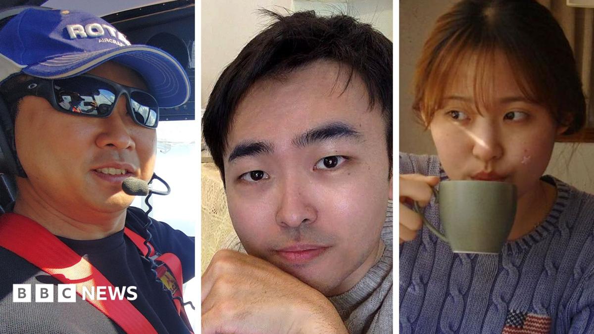 A woman and South Korean investor Yongjoon Kim posing for a selfie