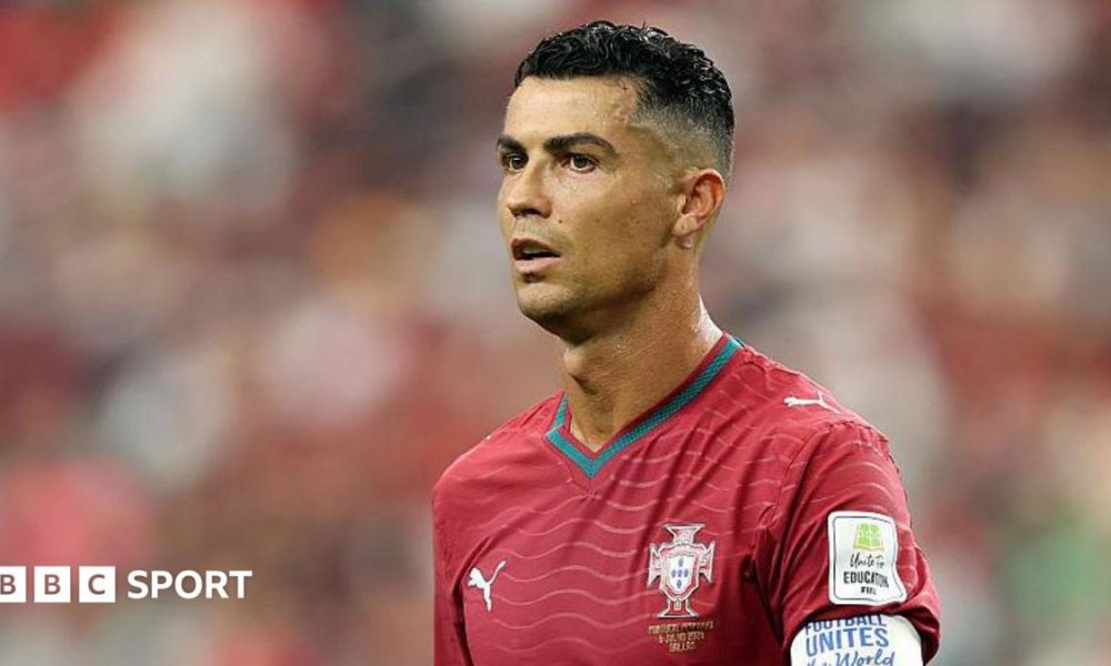 Cristiano Ronaldo in Portugal shirt