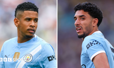 Split image showing Savinho and Omar Marmoush