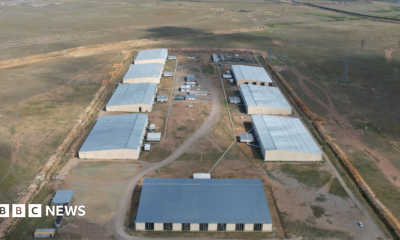 Ekibastuz crypto mine. 8 large industrial warehouses in the desert.