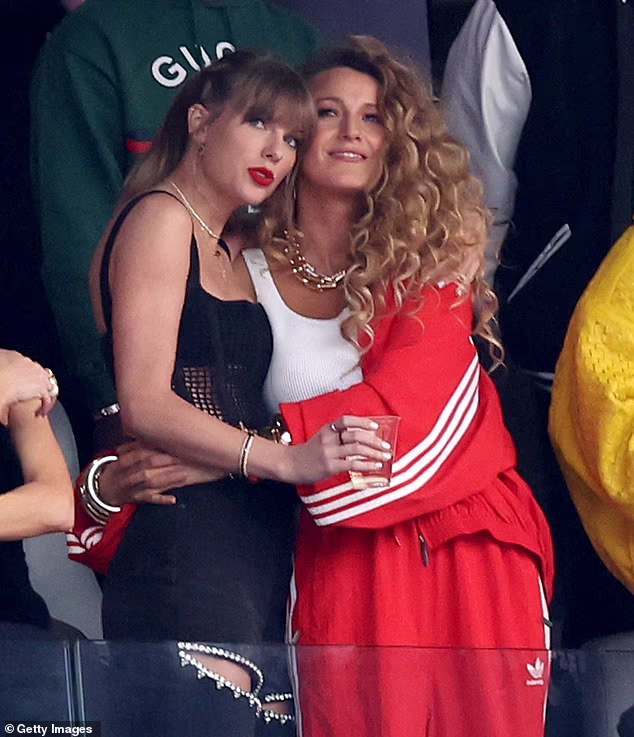 In 2024, Blake Lively was among Taylor Swift's crew that cheered on the Kansas City Chiefs from a jam-packed VIP suite at Allegiant Stadium during Super Bowl LVIII