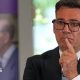 Prime Minister Andy Burnham looking thoughtful