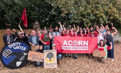 ACORN members in Wales during day of action