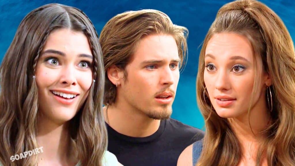 The Bold and the Beautiful: Electra Forrester (Laneya Grace) - Will Spencer (Crew Morrow) - Melissa Dylan (Sydney Bullock)