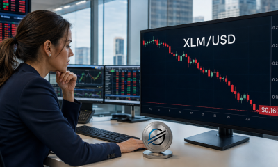 Stellar’s XLM token slides below key moving averages