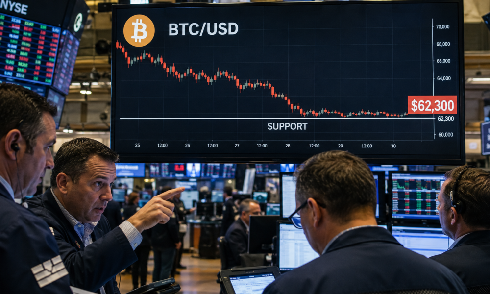 Bitcoin holds $62,300 support as BTC attempts short-term recovery
