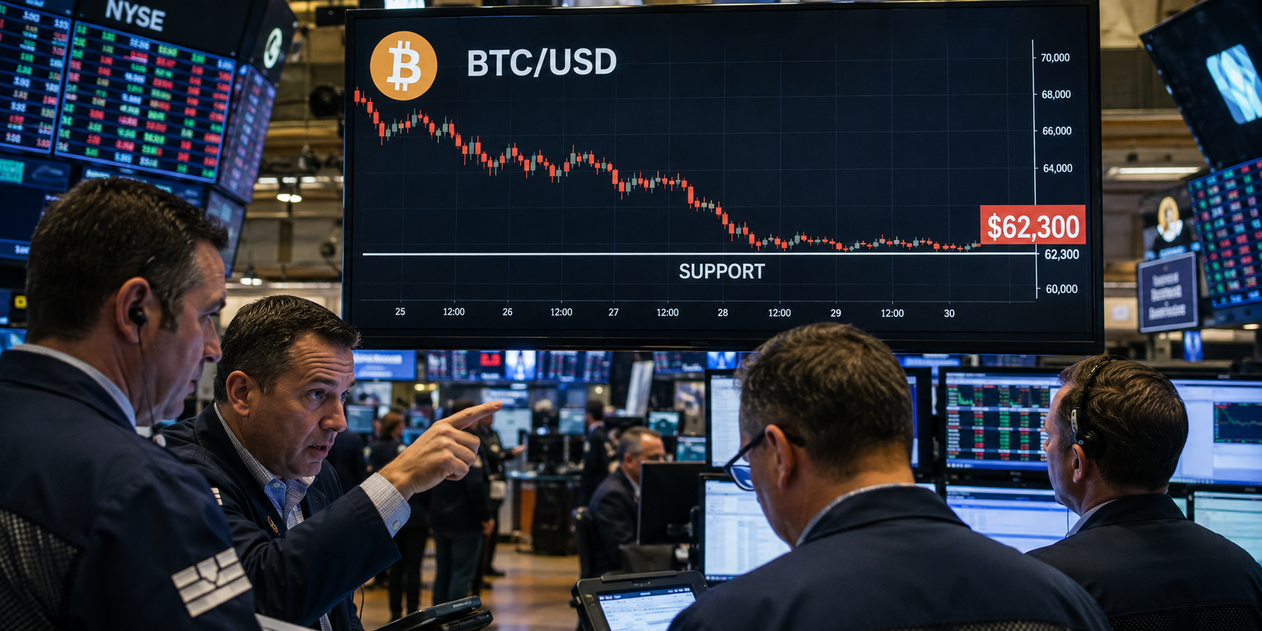Bitcoin holds $62,300 support as BTC attempts short-term recovery