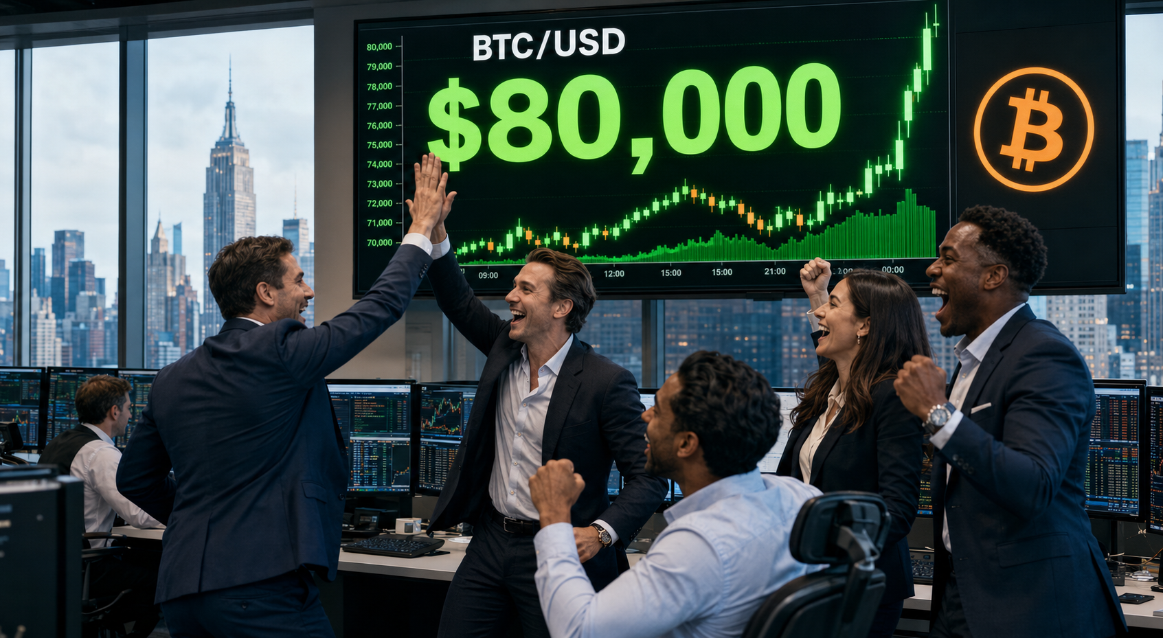 Bitcoin hits $80k for the first time since May as rally continues