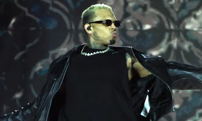 Chris Brown fan stage spicy performance clapping cheeks pulling hair ponytail Toronto Canada concert The R&B Tour