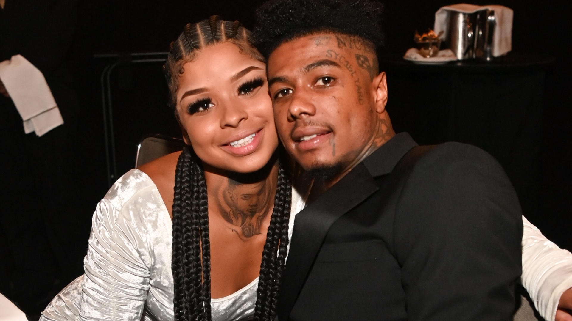 Chrisean Rock throws hands throwing hands street fight video Blueface professional boxer