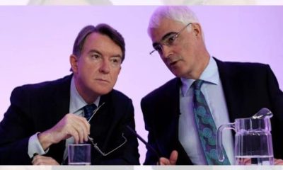 Peter Mandelson and Alistair Darling of the Labour Party