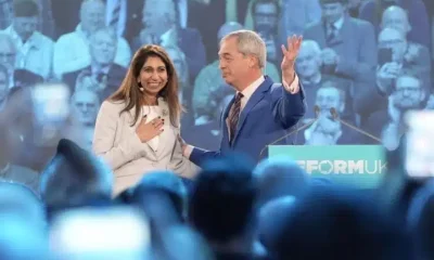 Suella Braverman and Nigel Farage of Reform UK